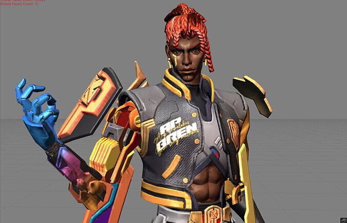 Brody APBren Low-poly 3D model