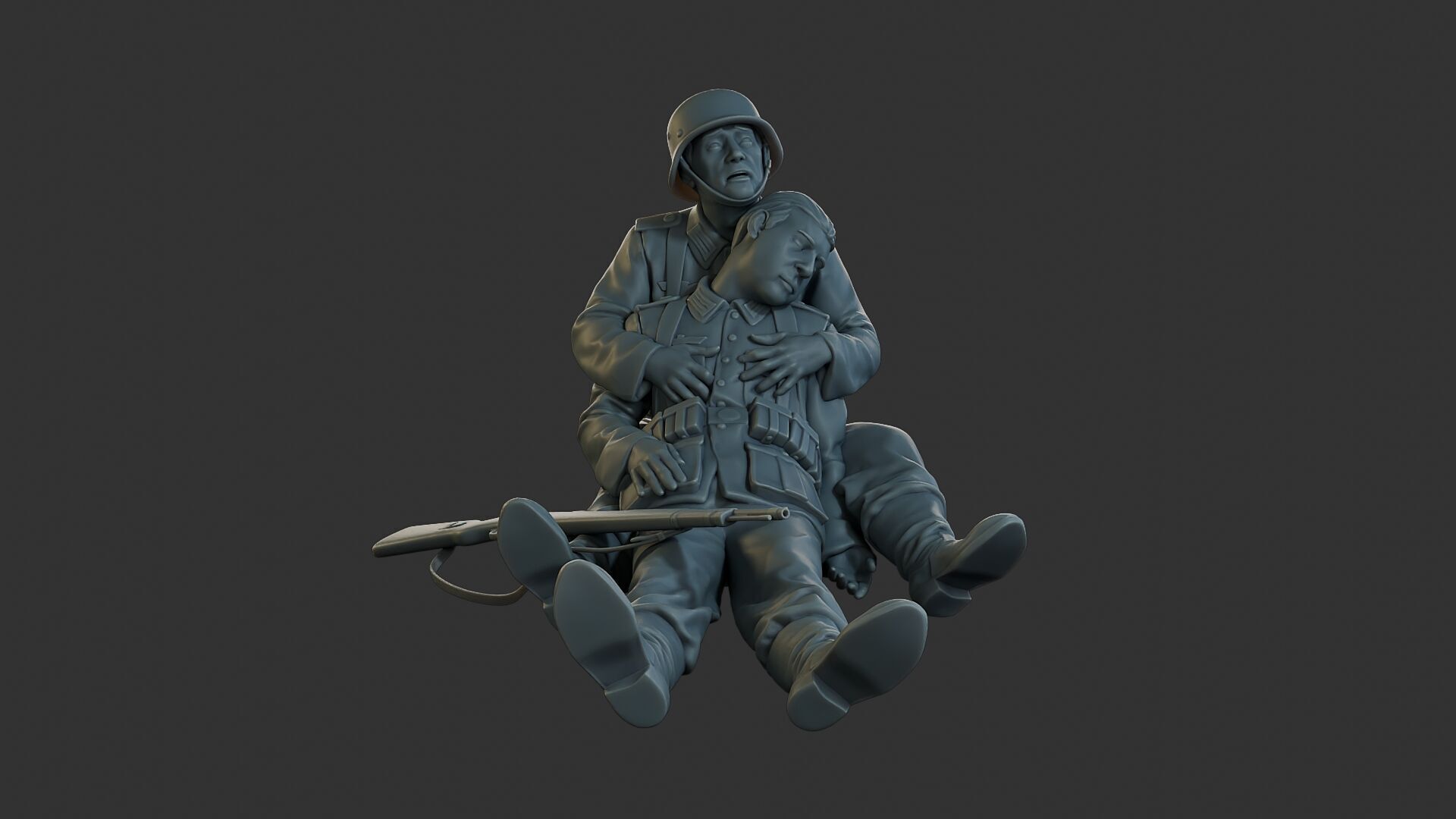 German soldiers ww2 G9 3D print model_11