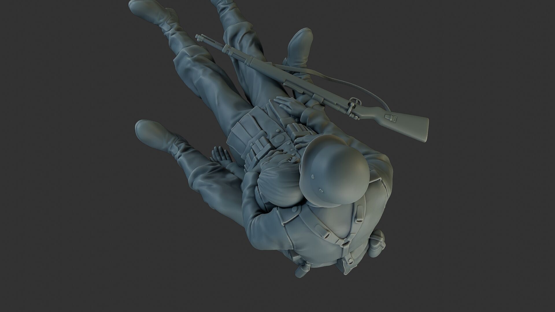 German soldiers ww2 G9 3D print model_16