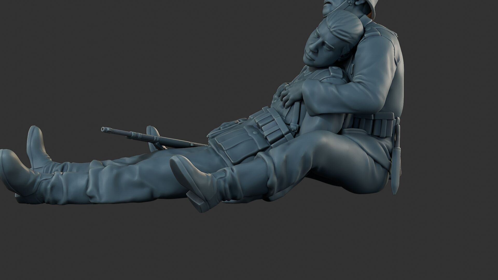 German soldiers ww2 G9 3D print model_17