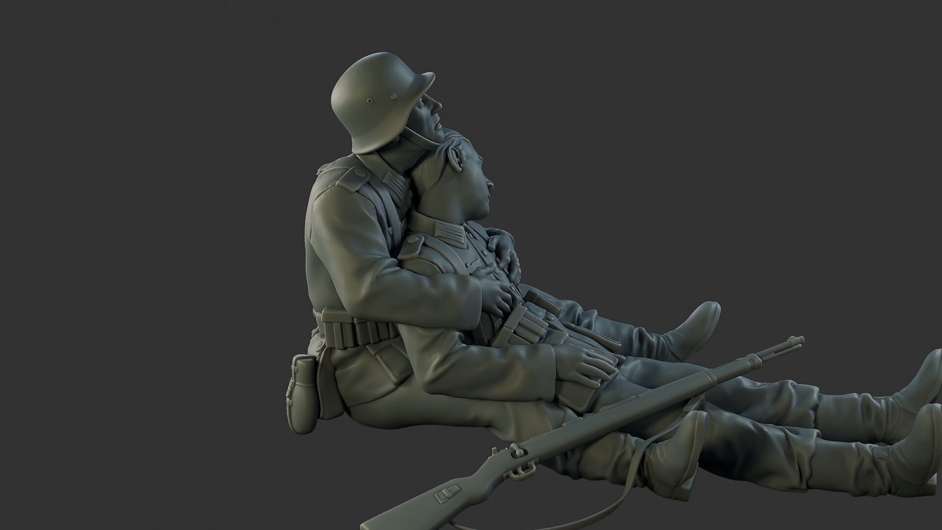 German soldiers ww2 G9 3D print model_30