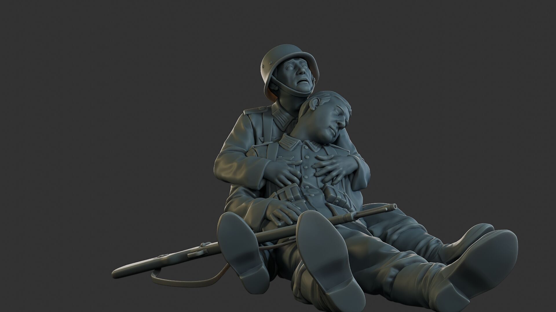 German soldiers ww2 G9 3D print model_28