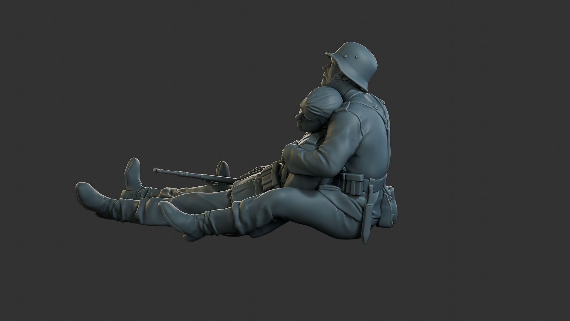 German soldiers ww2 G9 3D print model_4