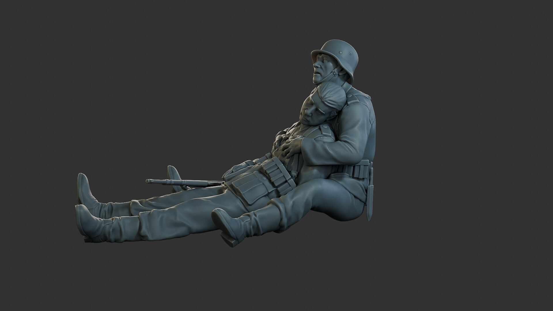 German soldiers ww2 G9 3D print model_3