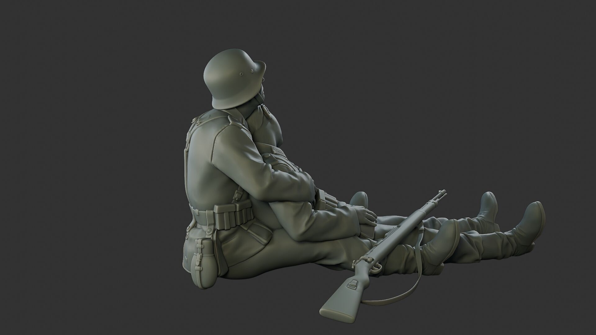 German soldiers ww2 G9 3D print model_31