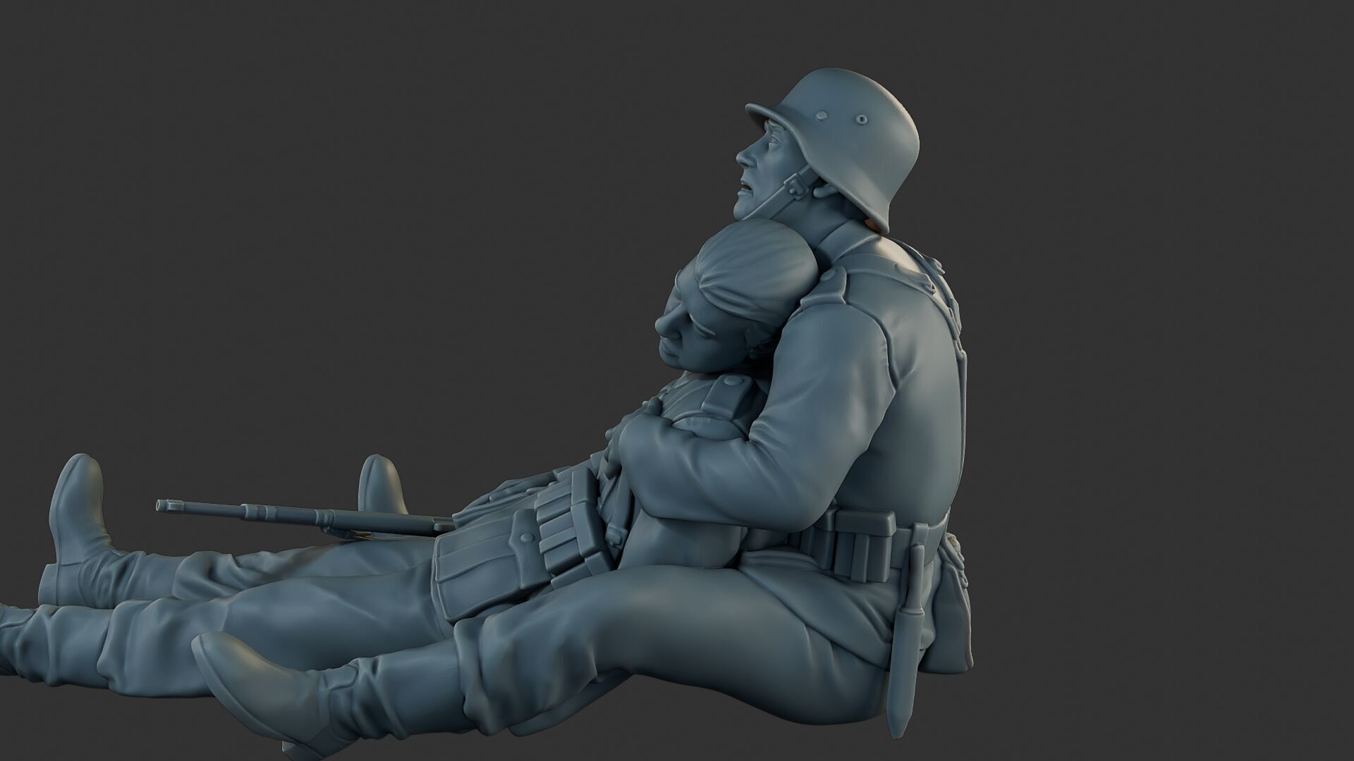 German soldiers ww2 G9 3D print model_26