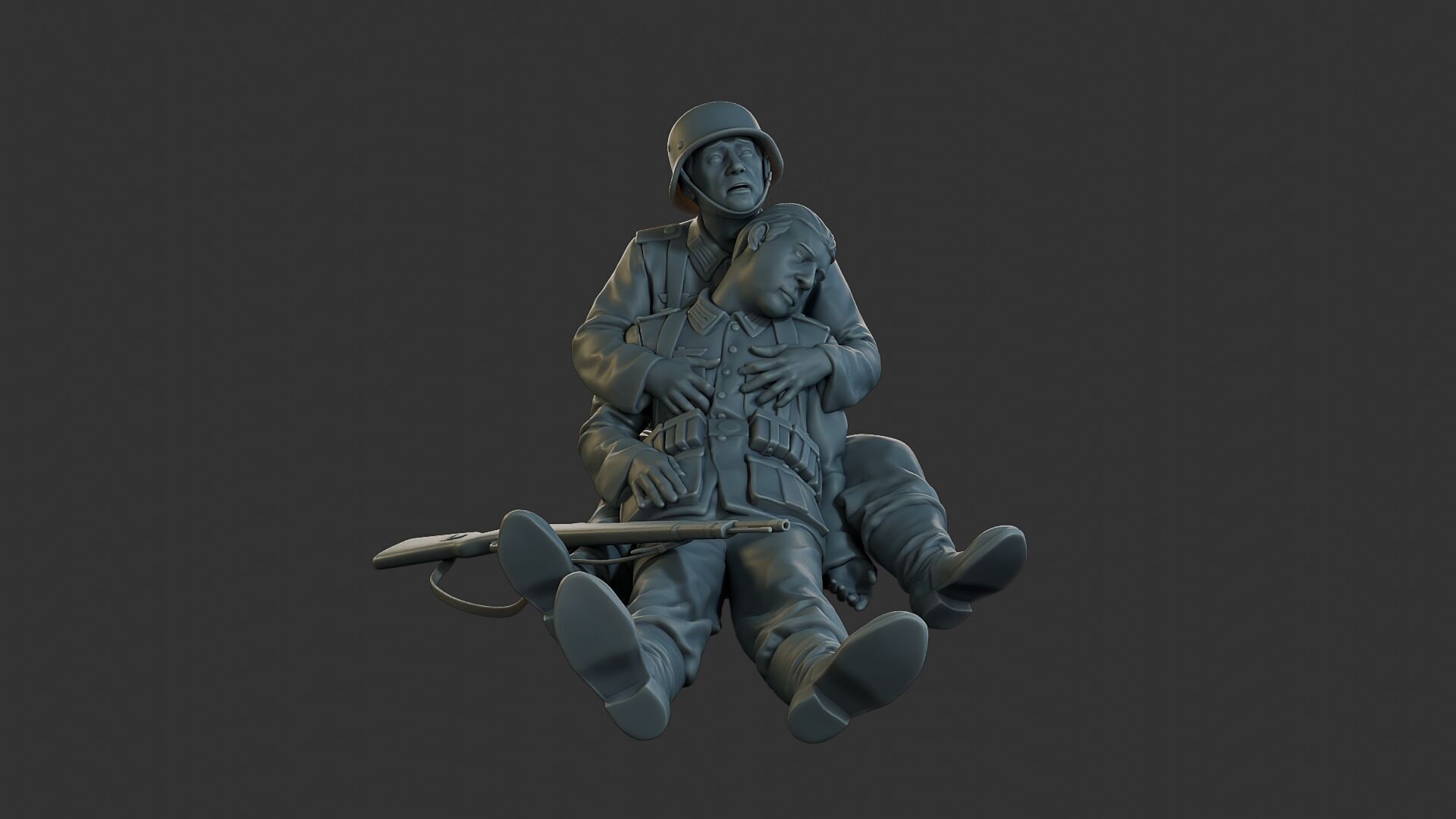 German soldiers ww2 G9 3D print model_1
