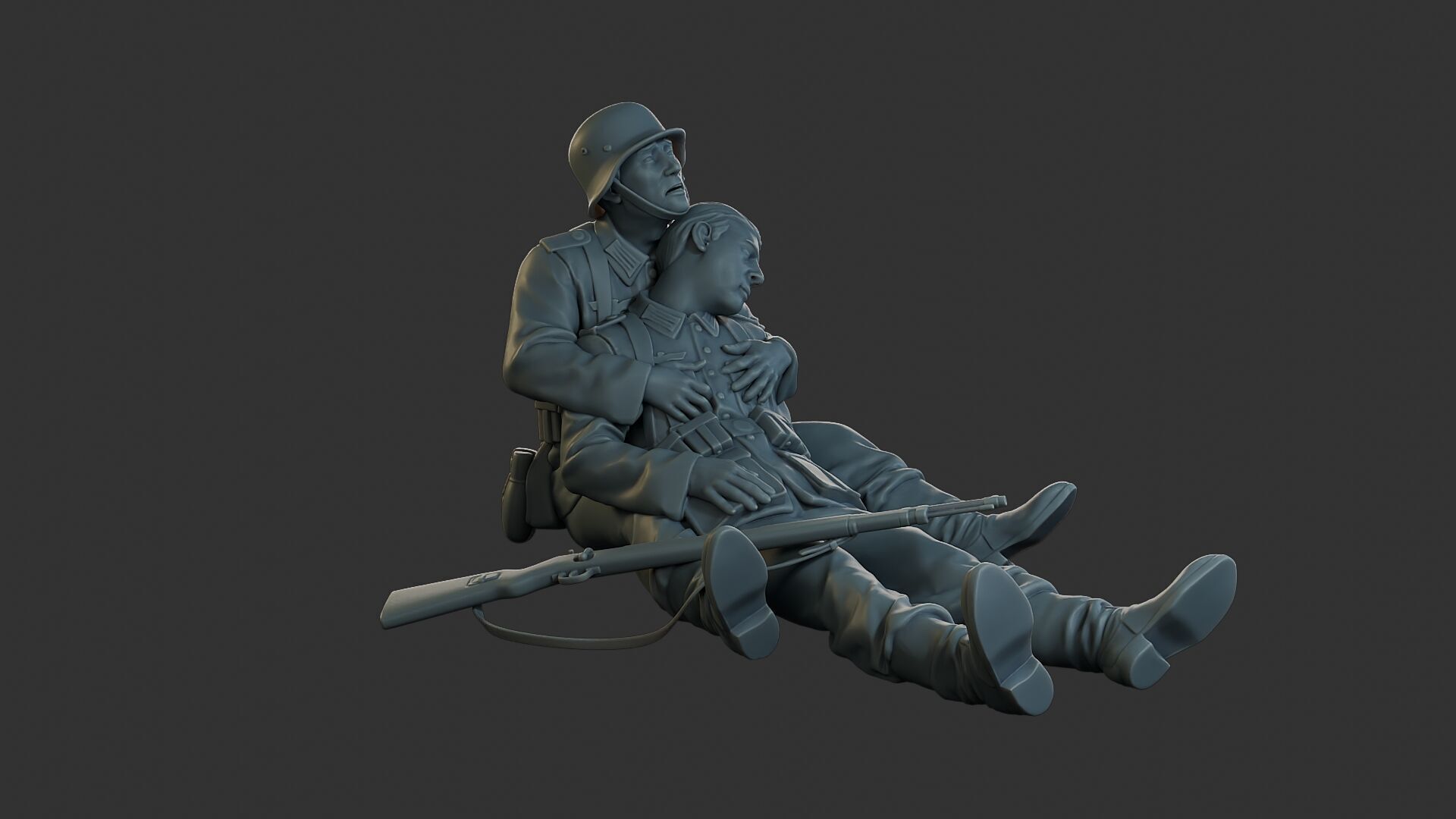 German soldiers ww2 G9 3D print model_10