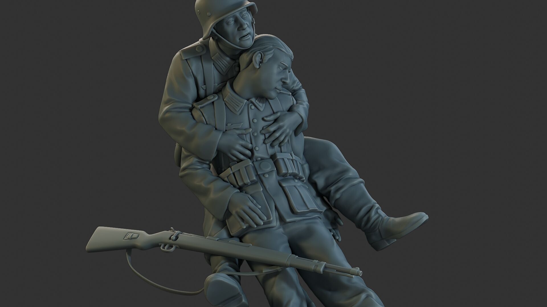 German soldiers ww2 G9 3D print model_19