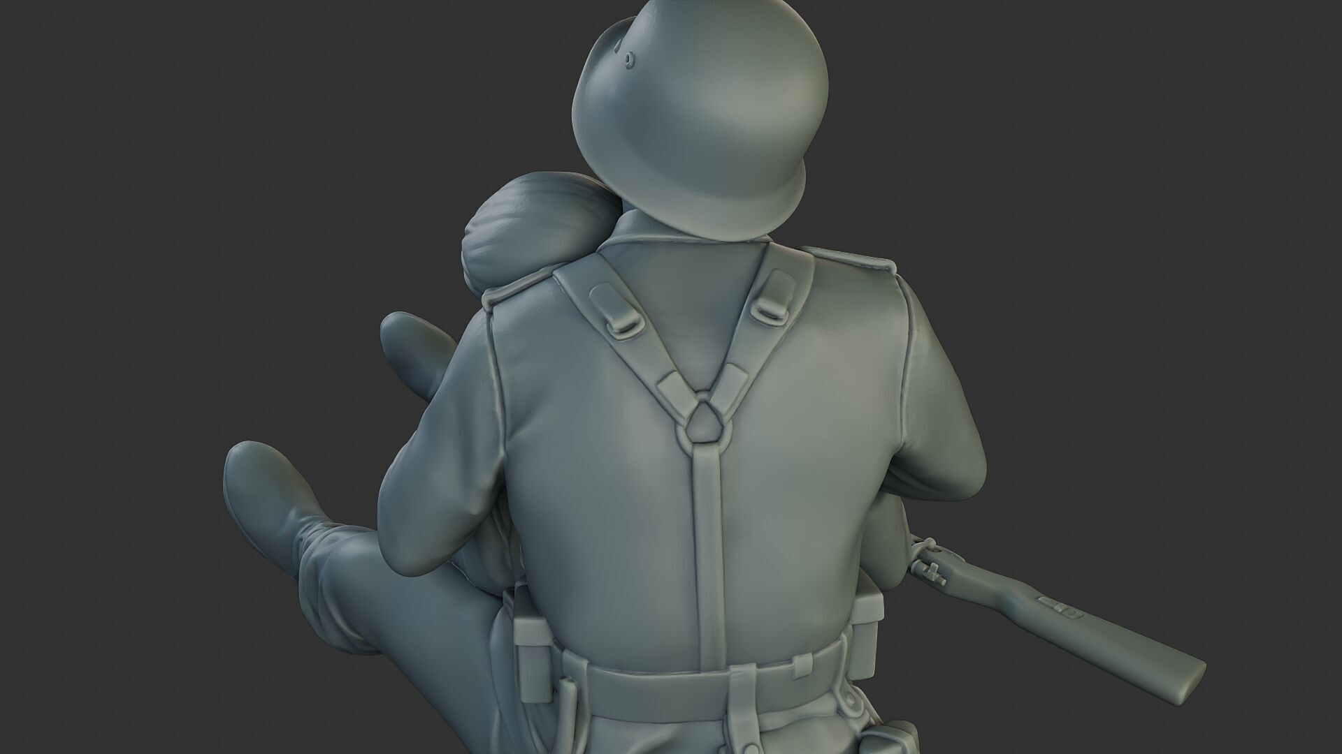 German soldiers ww2 G9 3D print model_21