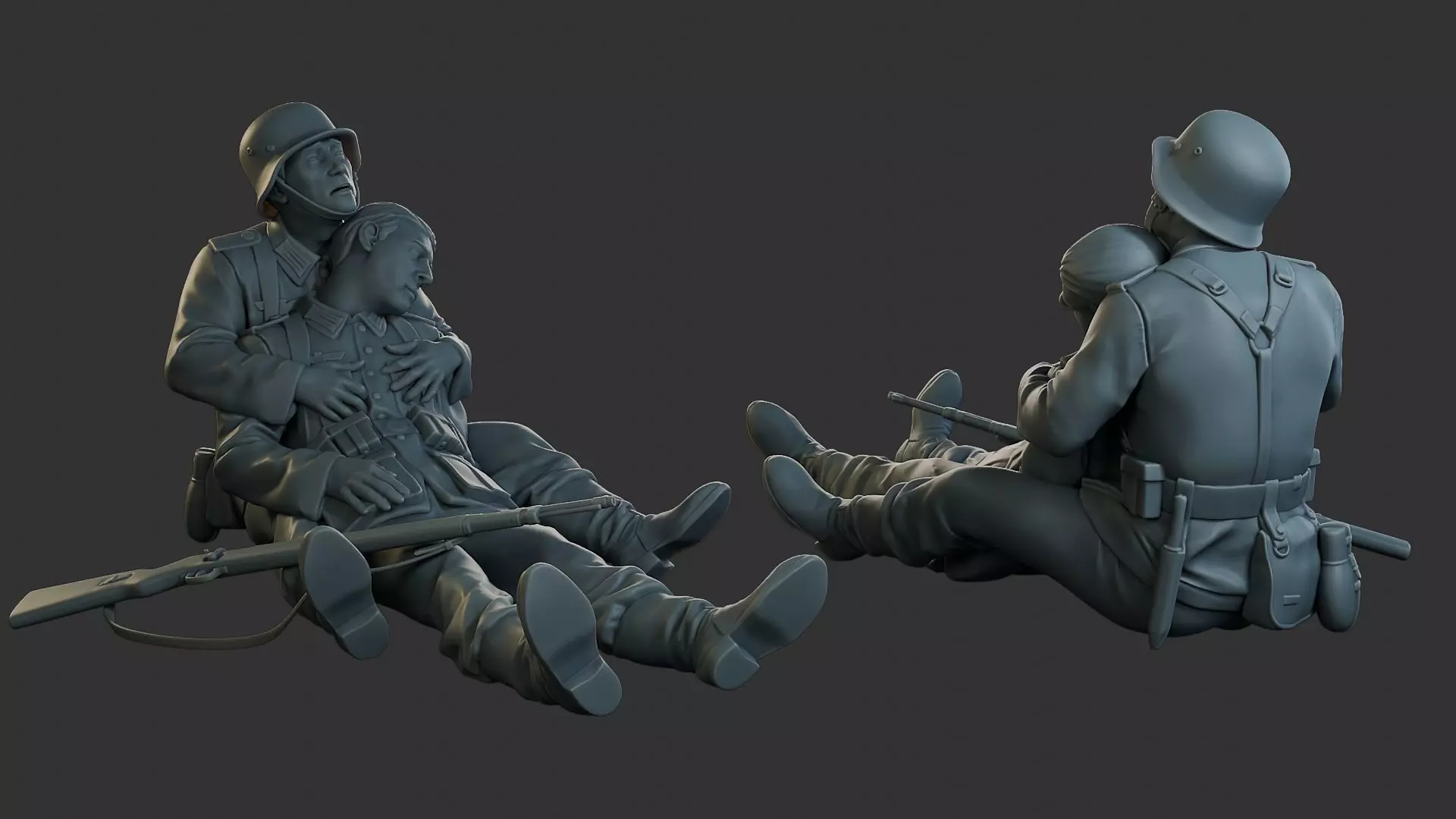 German soldiers ww2 G9 3D print model_0