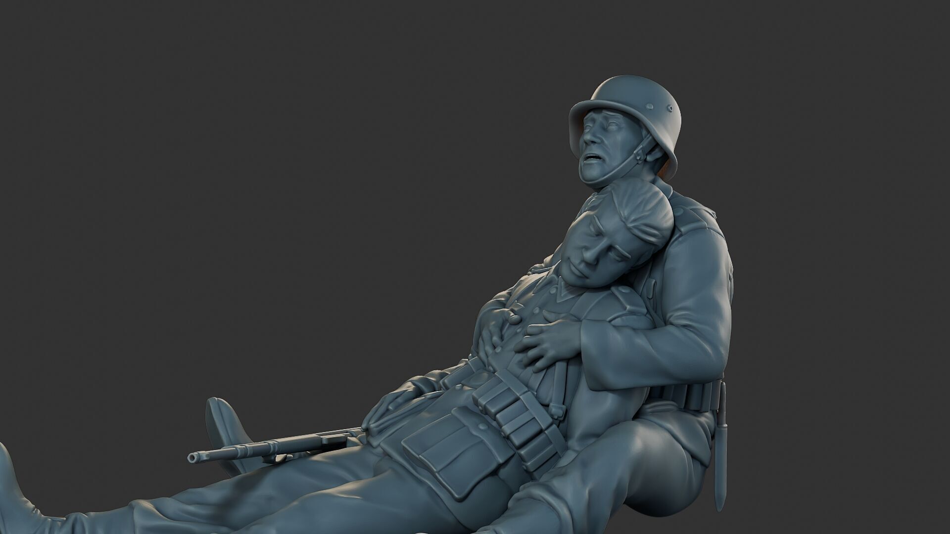German soldiers ww2 G9 3D print model_18