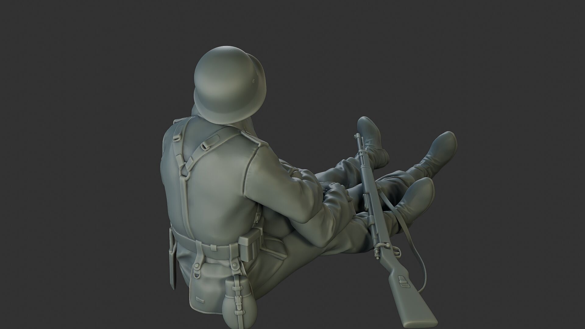 German soldiers ww2 G9 3D print model_24