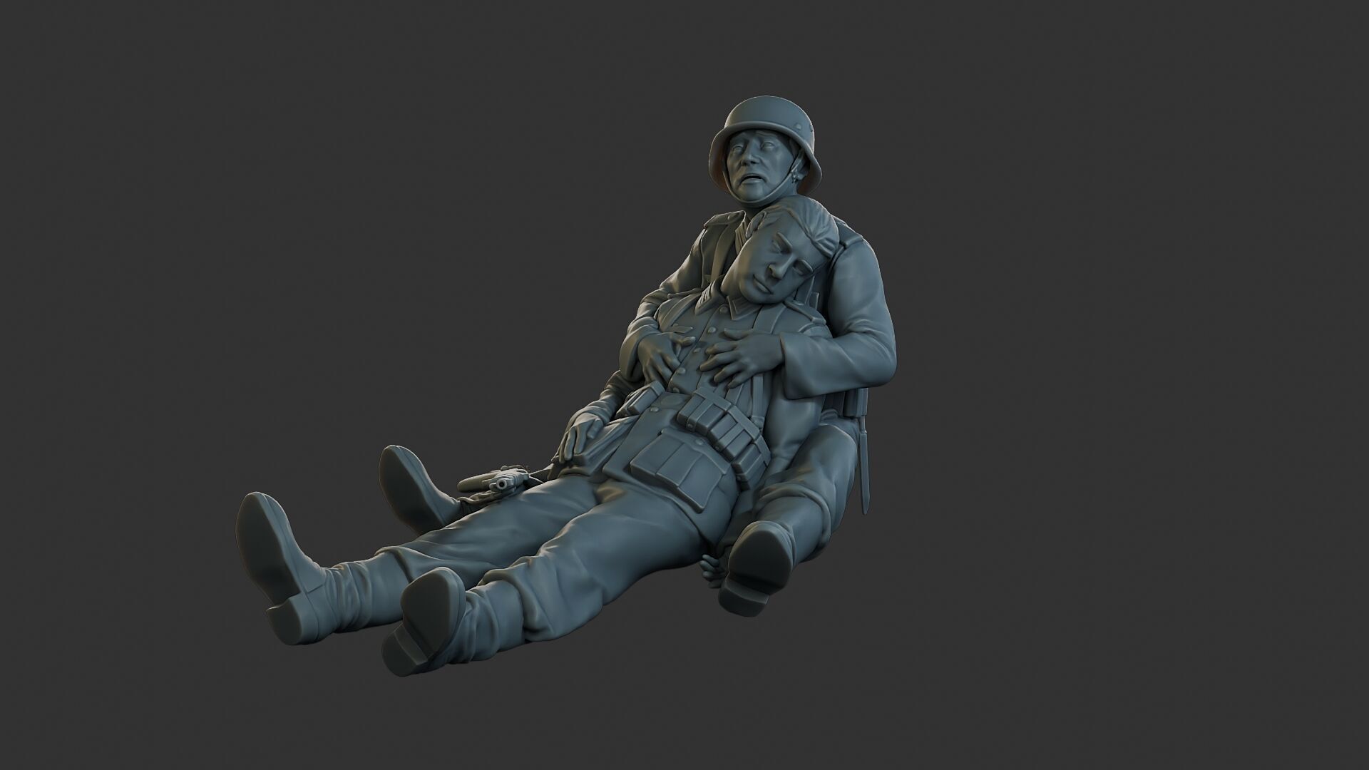 German soldiers ww2 G9 3D print model_2