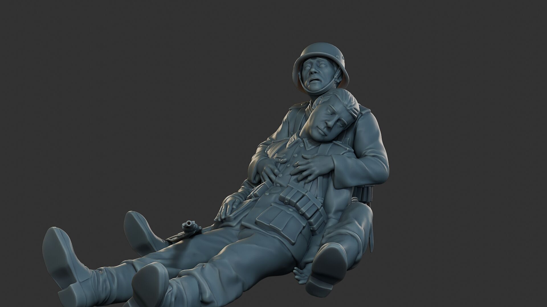 German soldiers ww2 G9 3D print model_27