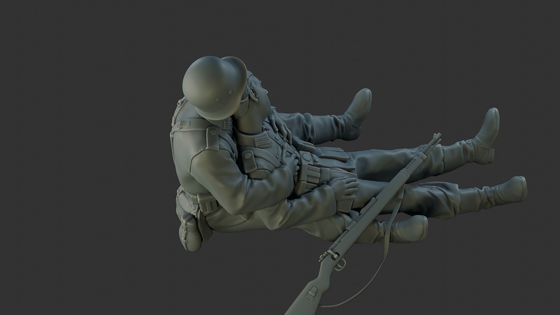 German soldiers ww2 G9 3D print model_23