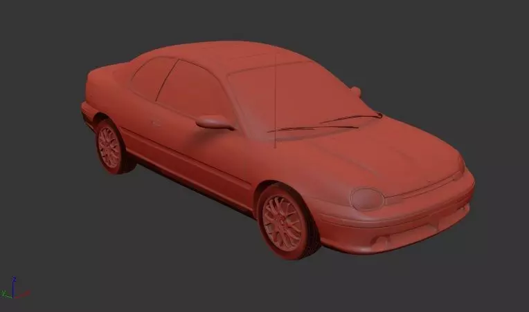 Dodge Neon Sport Coupe 1996 3D print model_0