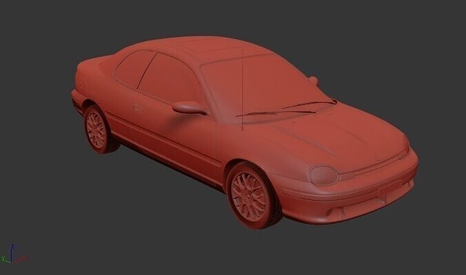 Dodge Neon Sport Coupe 1996 3D print model