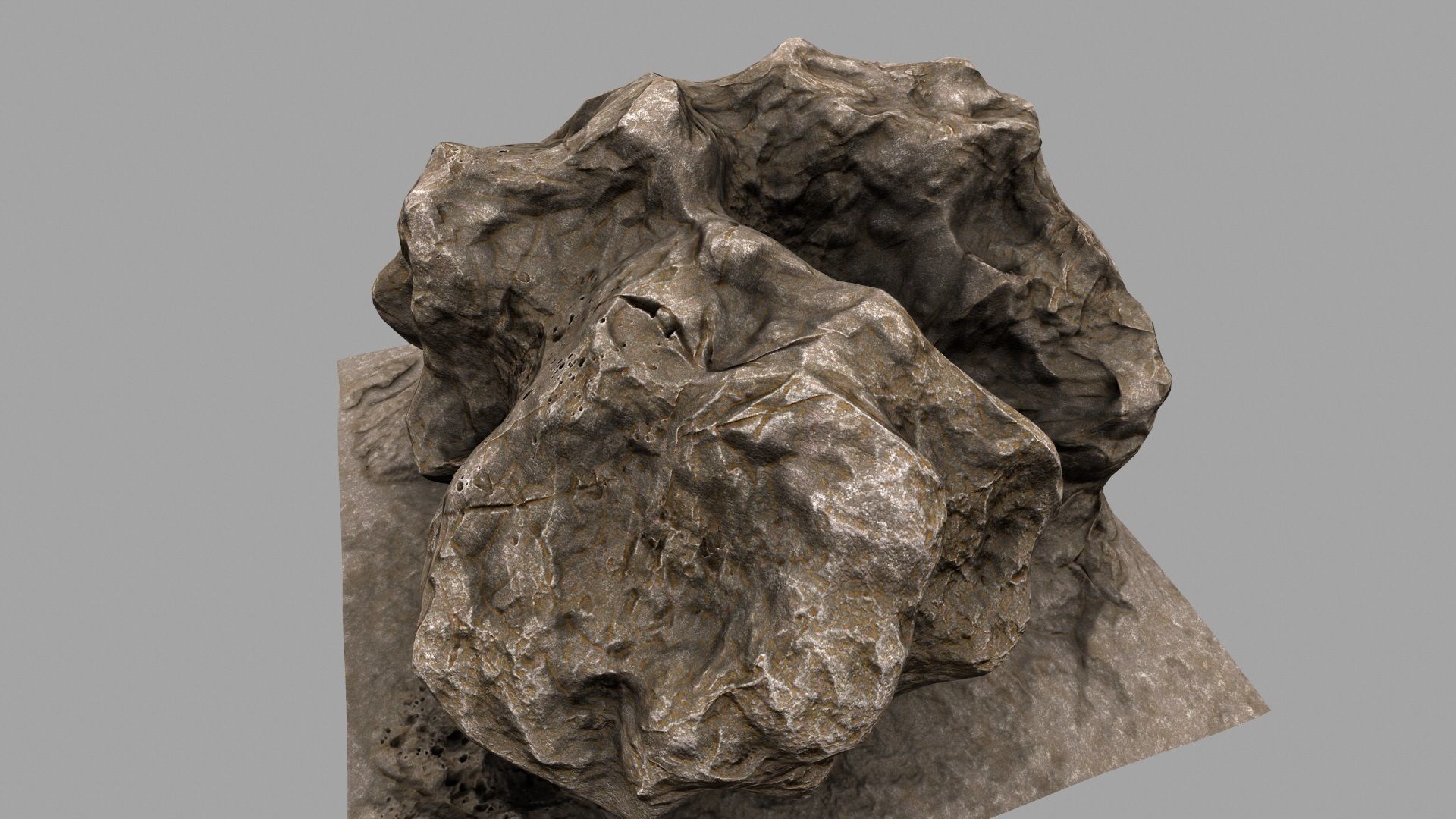 Rock Mount Low-poly 3D model_15