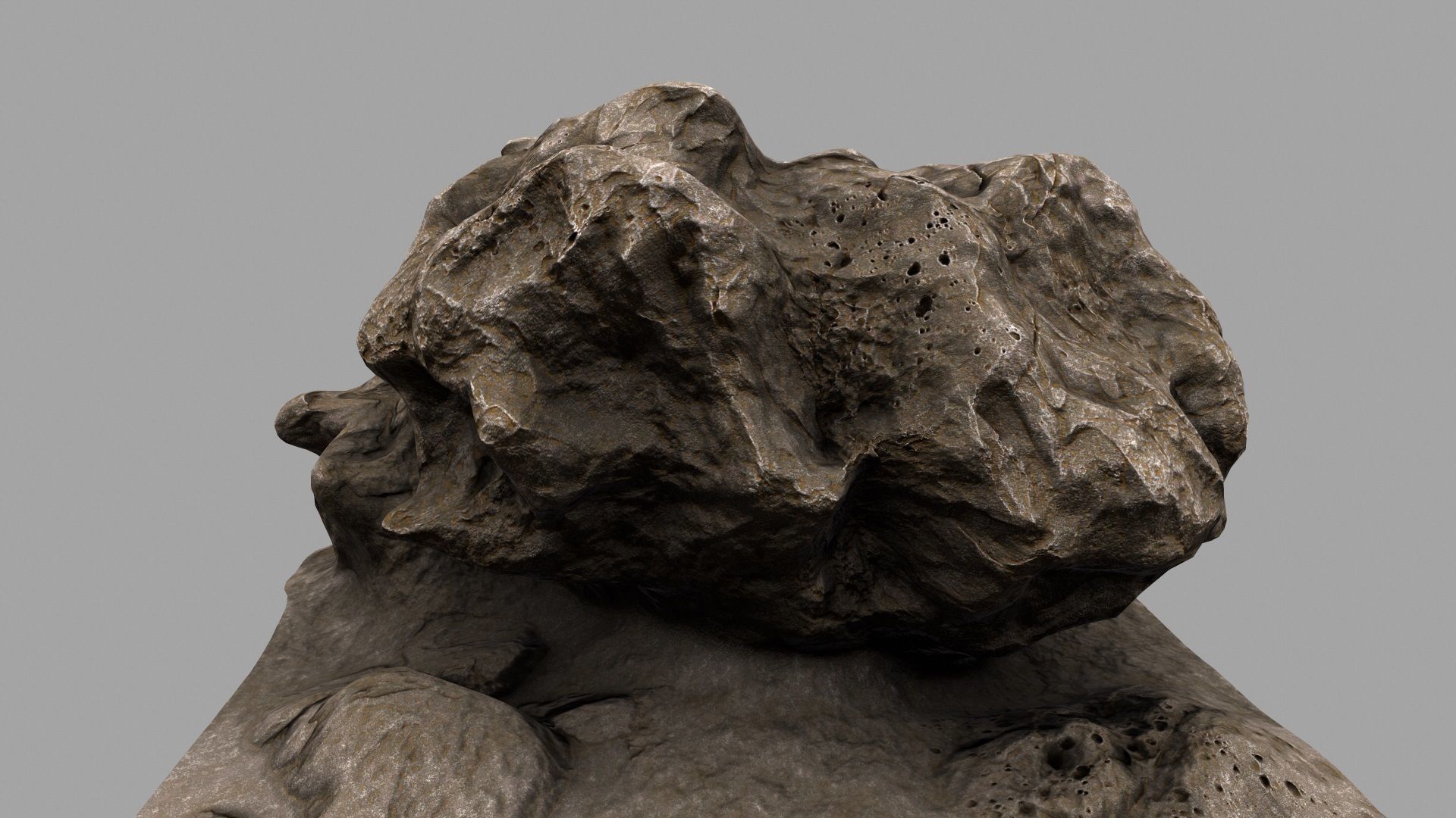 Rock Mount Low-poly 3D model_9