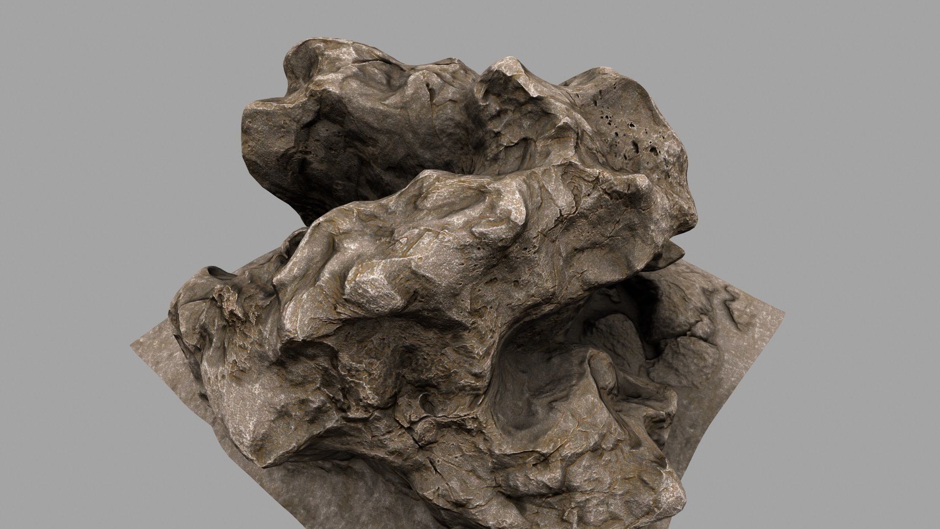 Rock Mount Low-poly 3D model_19