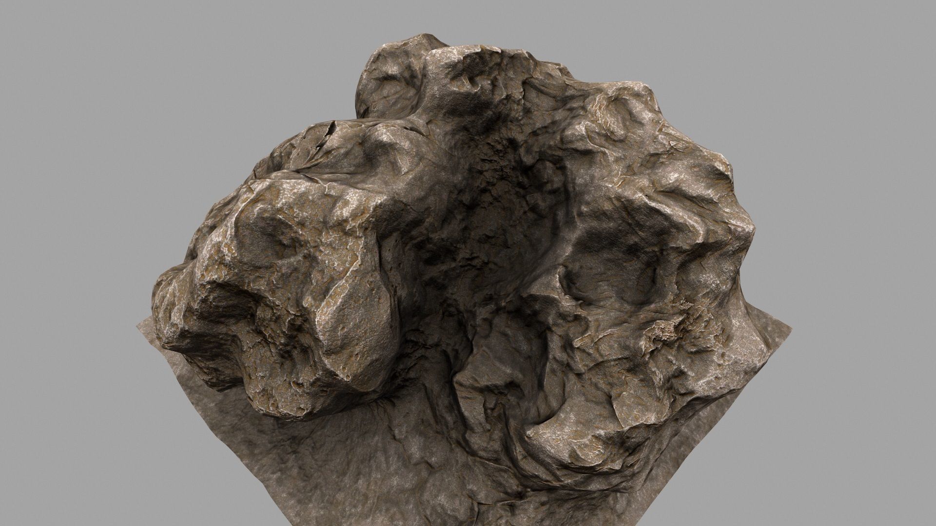 Rock Mount Low-poly 3D model_14