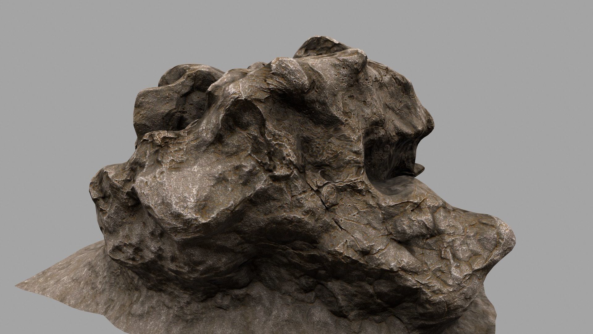 Rock Mount Low-poly 3D model_10