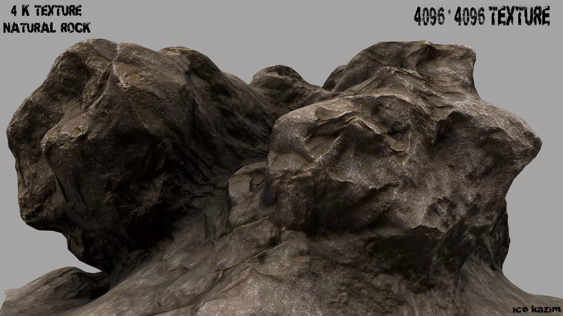 Rock Mount Low-poly 3D model_0