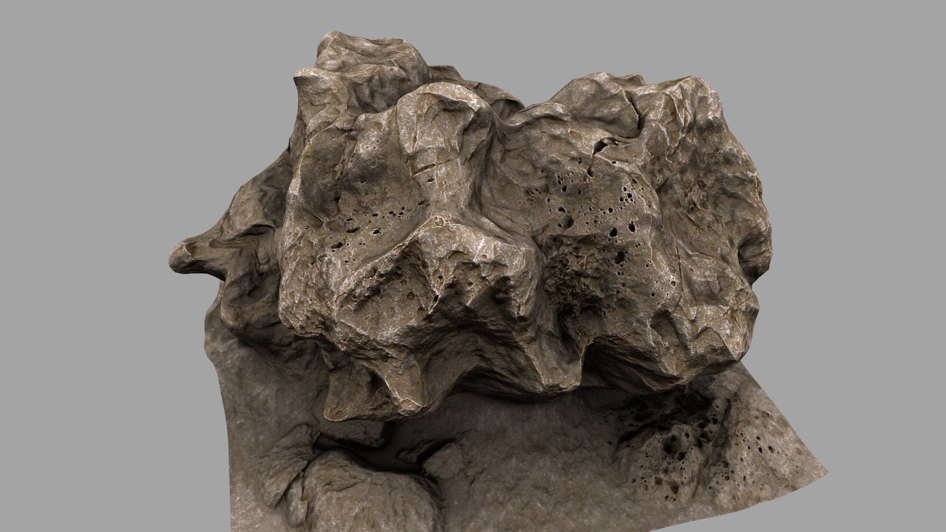 Rock Mount Low-poly 3D model_13