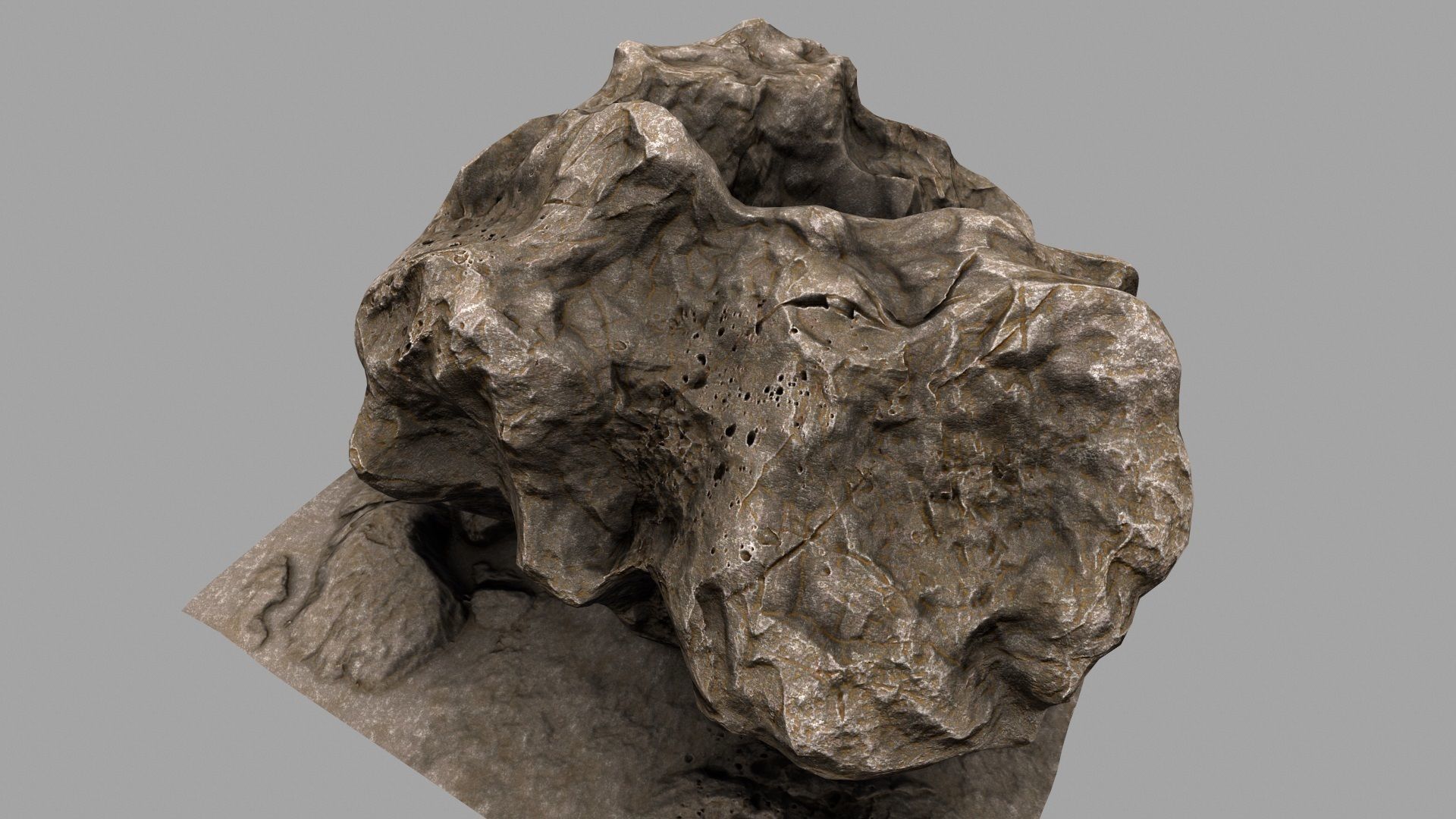 Rock Mount Low-poly 3D model_16