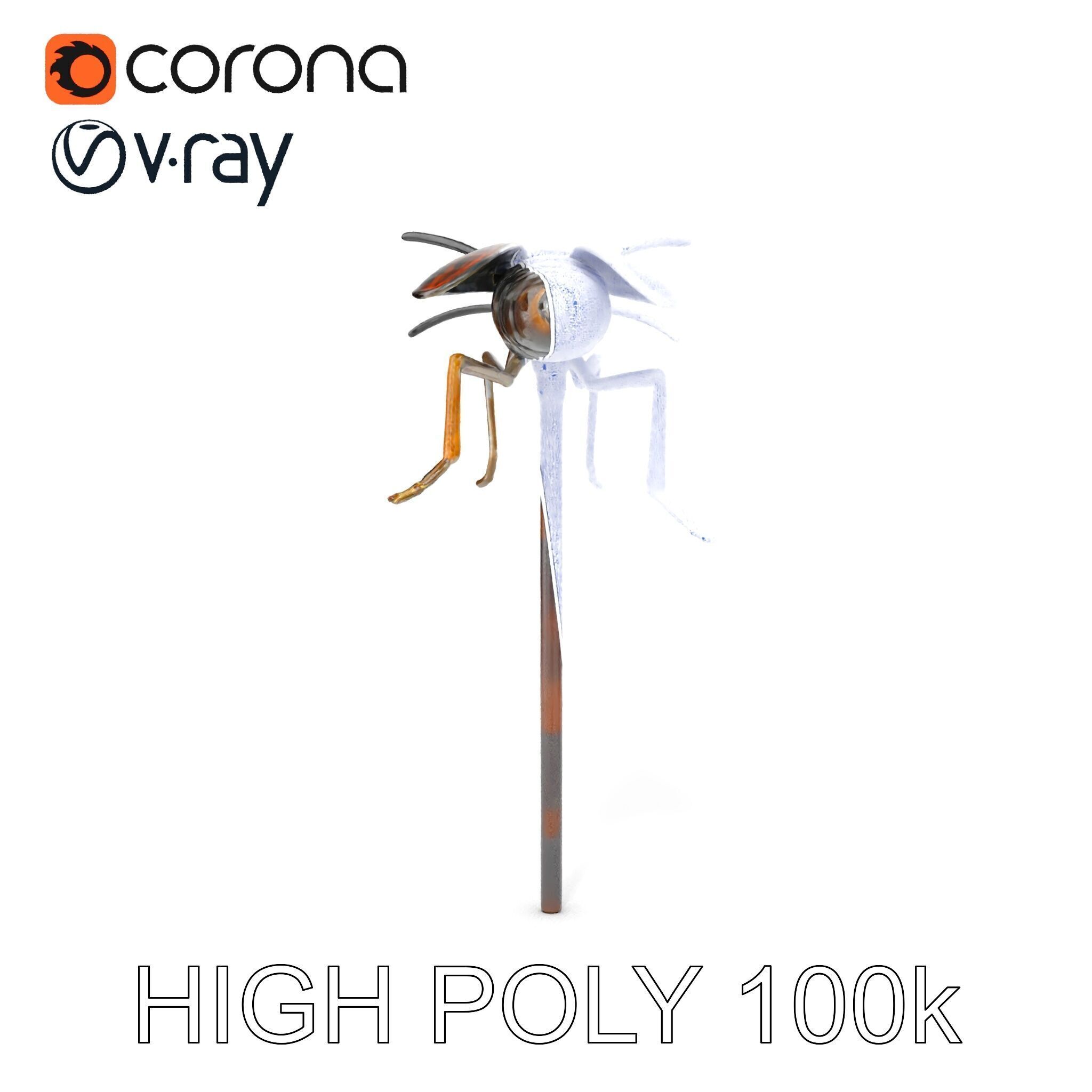 Realistic Insect Model Pack for Game and Film Production Low-poly 3D model_31