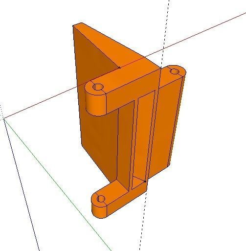 kettenglied orange piece of metal with hole in it Free 3D print model