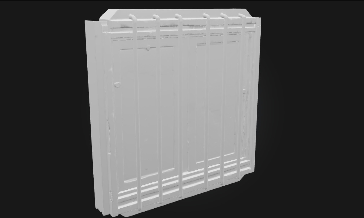 Window with Bars Secure Architectural 3D model_6