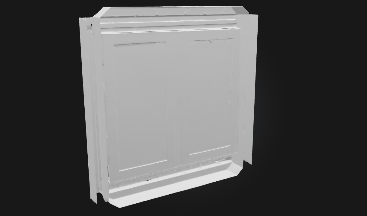 Window with Bars Secure Architectural 3D model_8