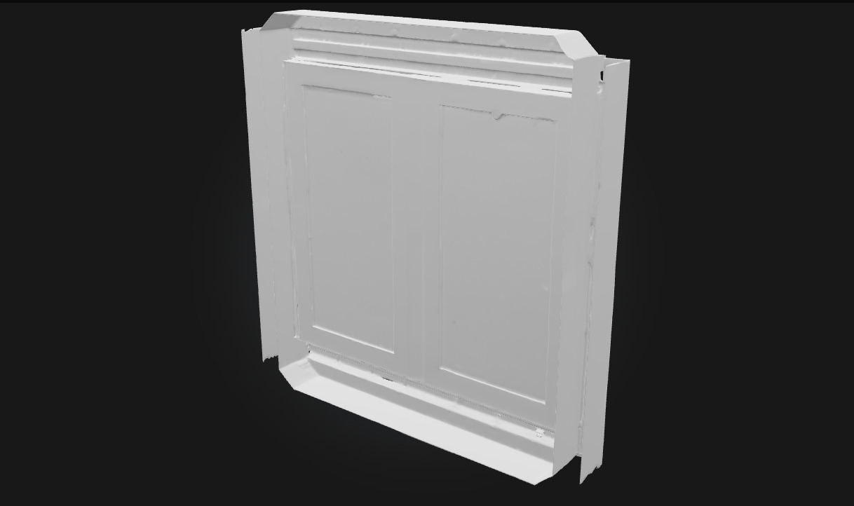 Window with Bars Secure Architectural 3D model_7