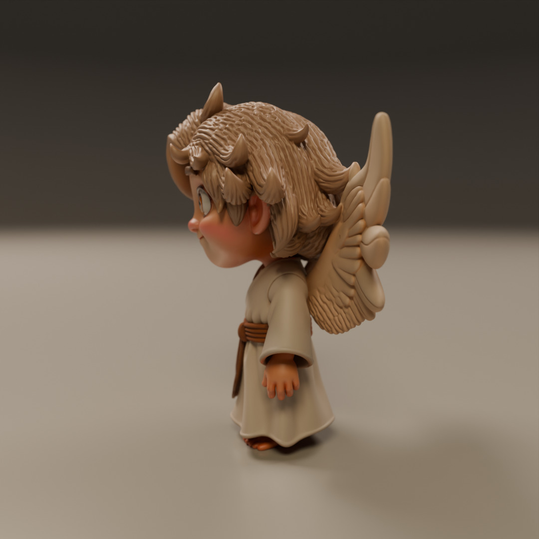 guardian angel 3D print model_10