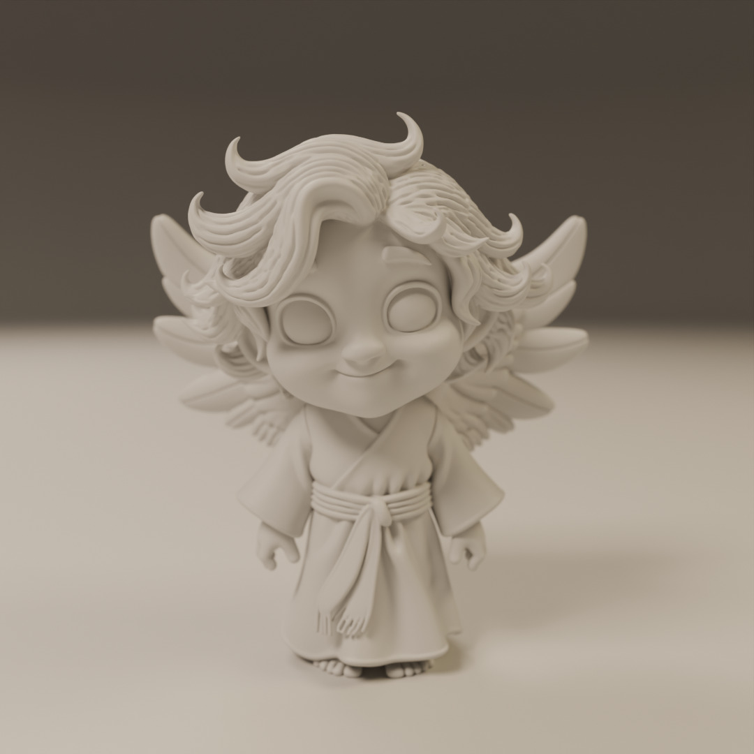 guardian angel 3D print model_8