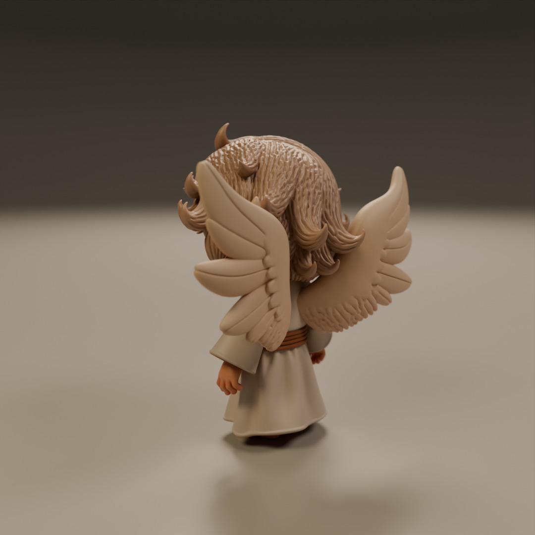guardian angel 3D print model_14