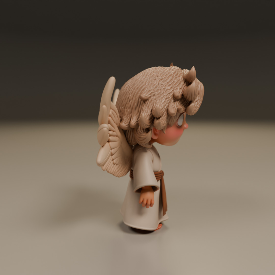 guardian angel 3D print model_9