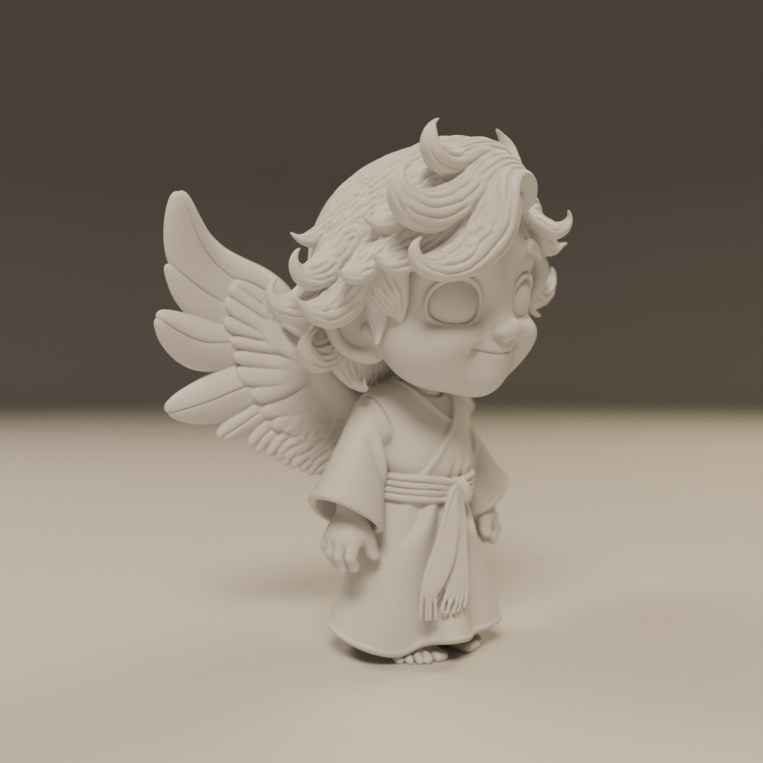 guardian angel 3D print model_4