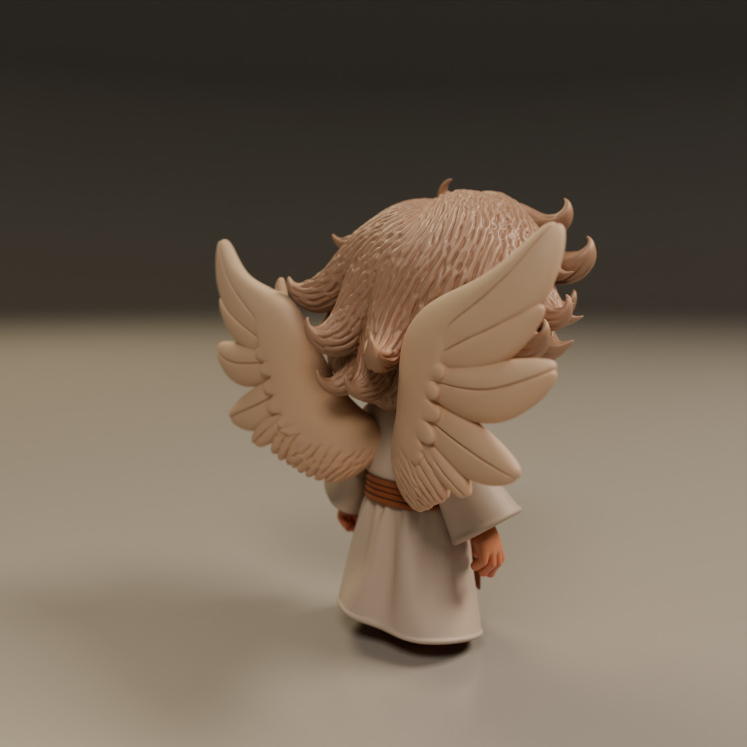 guardian angel 3D print model_15