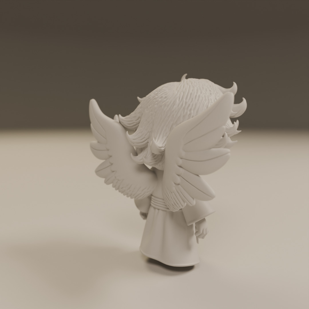 guardian angel 3D print model_7