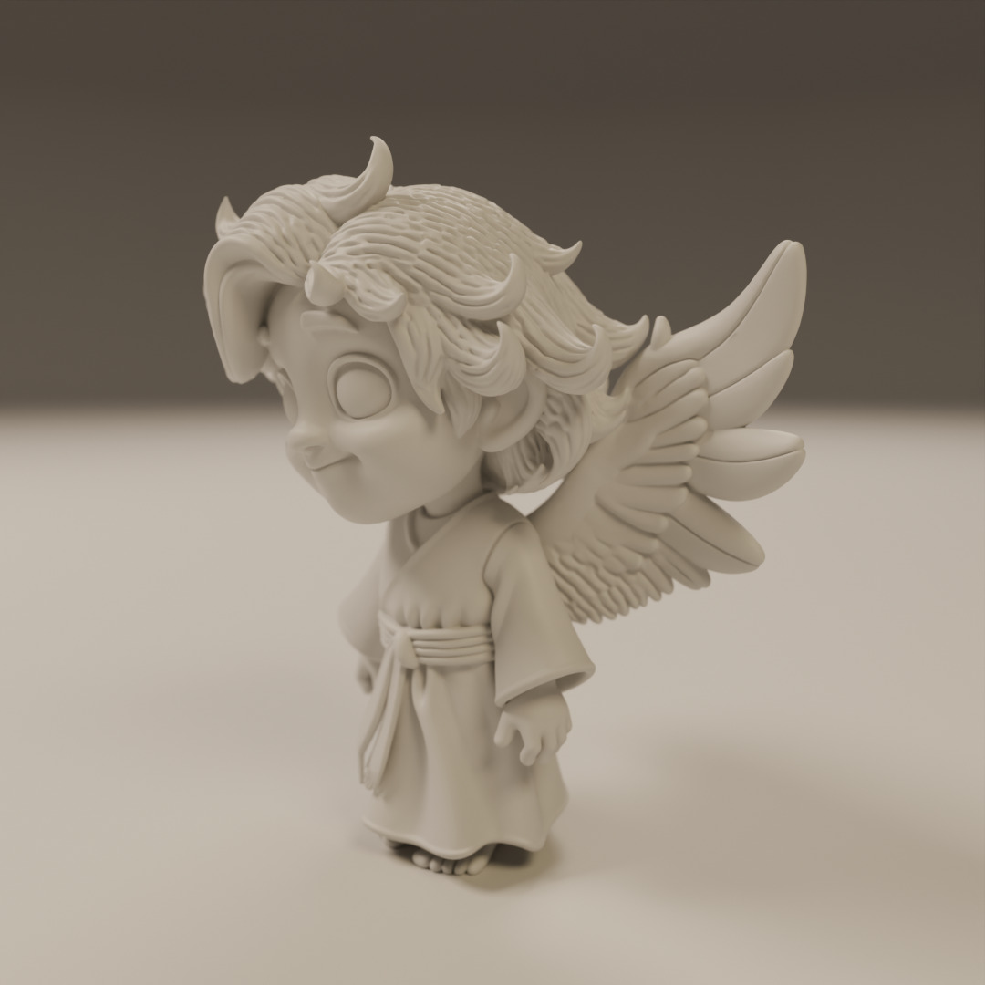 guardian angel 3D print model_5