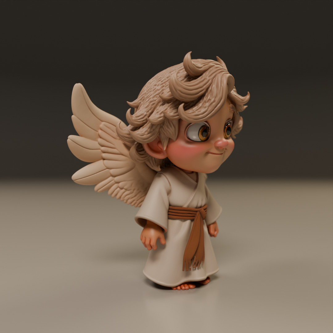 guardian angel 3D print model_12