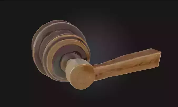 Gavel Majesty Symbolic Courtroom 3D model