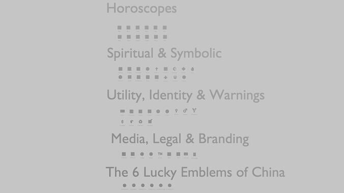 Symbols Emoji Pack 3D Printable 57 Unique Emojis 3D print model
