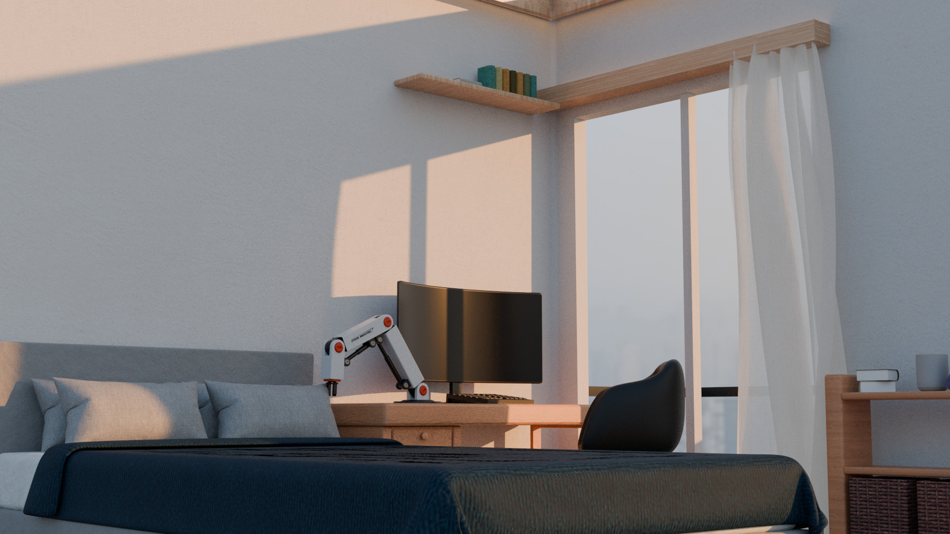 Luxury isometric room model 3D model_6