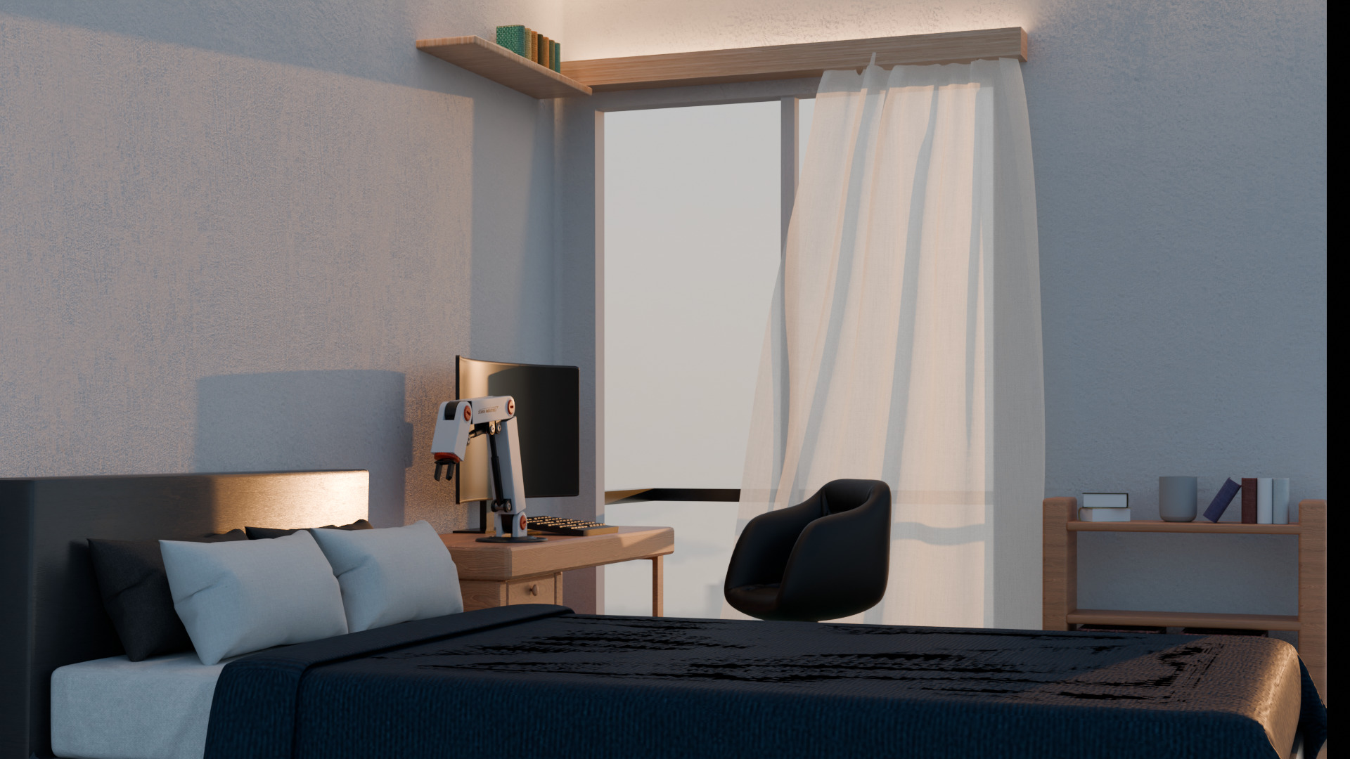 Luxury isometric room model 3D model_5