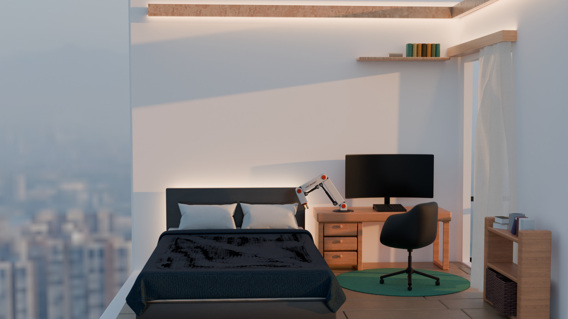 Luxury isometric room model 3D model_10