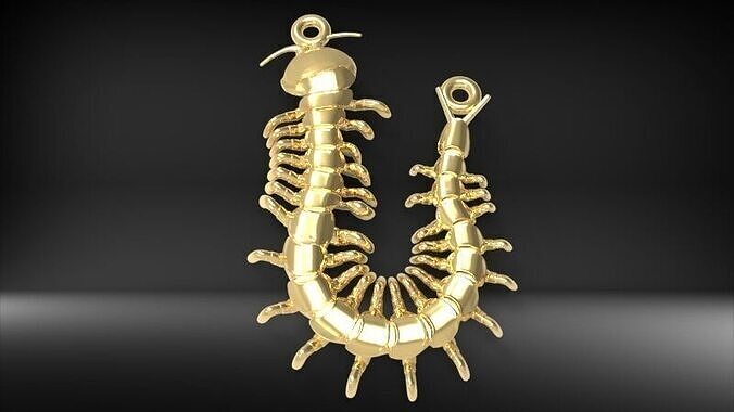 Centipede Pendant 3D print model